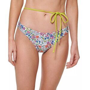 Tommy Hilfiger Womens Large High Leg Cheeky Bikini Bottoms with Belt $58 1881